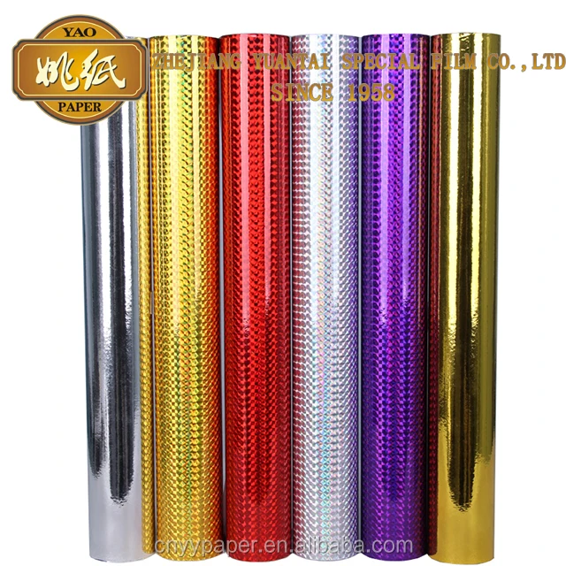 
Bopp/PET Holographic/metallized Film Lamination Paper 