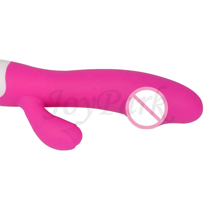 JoyPark Best 10 Speed Female Dual Motor Soft Silicone Vibrating Dildo Pink Rabbit Vibrator Women