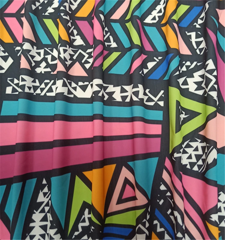 Digital printed polyamide african swimwear fabric