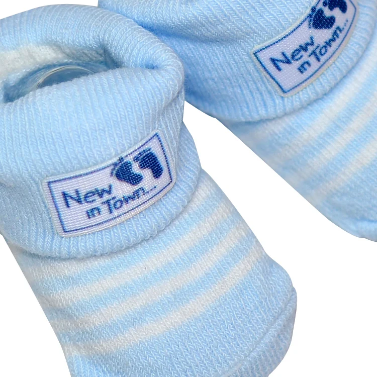Unisex baby gift set mitten socks new born cotton hat