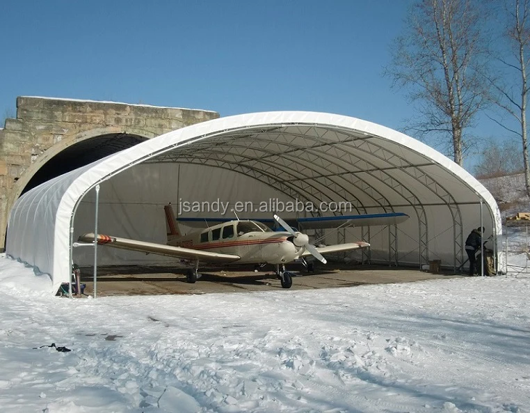 Large span aircraft hangar prefabricated arch steel roof truss