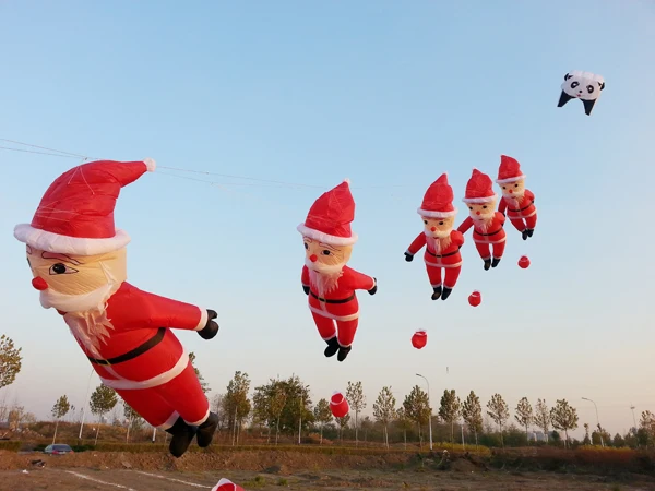 Chinese 10sqm panda shape nylon inflatable pilot kite