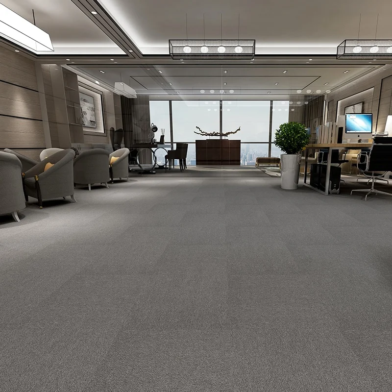 Commercial Cheap Stocks Nonwoven Bitumen Backing Office Nylon Carpet Tiles New Design Shanghai Hangju Gemini HLN series