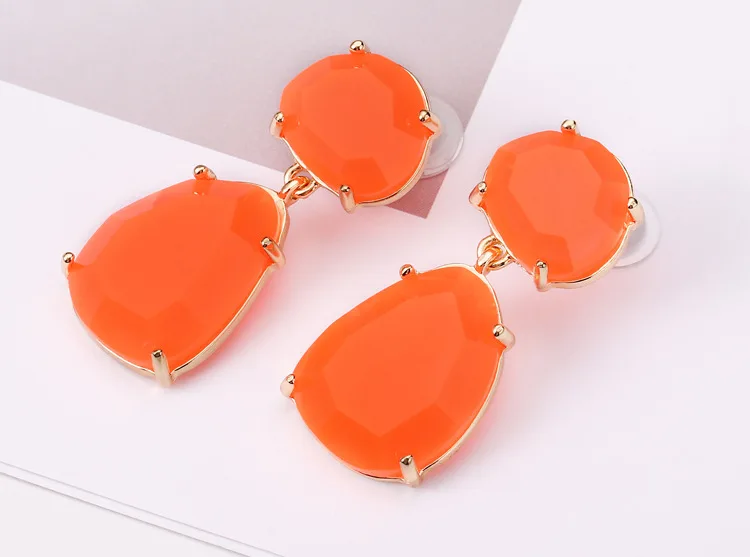 
gold bali designs wholesale personalized resin jewelry earring irregular geometric tortoise epoxy resin earrings 