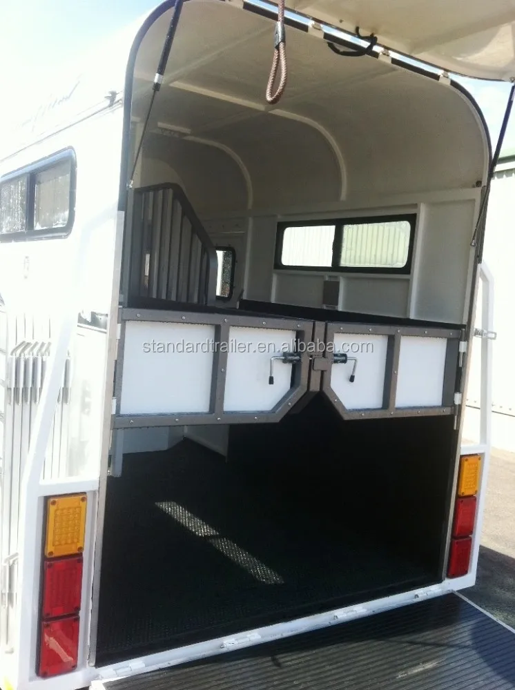 High quality deluxe horse trailer made in china