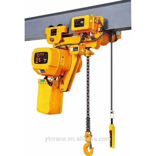 From China electric chain hoist  5tons monorail hoist bridge crane