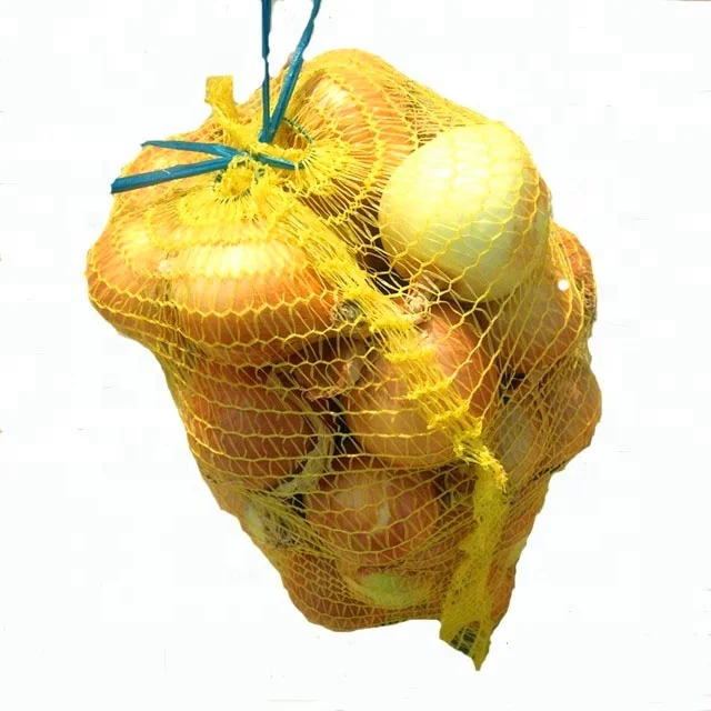 Raschel Leno Onion Packing 50kg 100kg Reusable Produce Mesh Bags Net Bag For Grocery