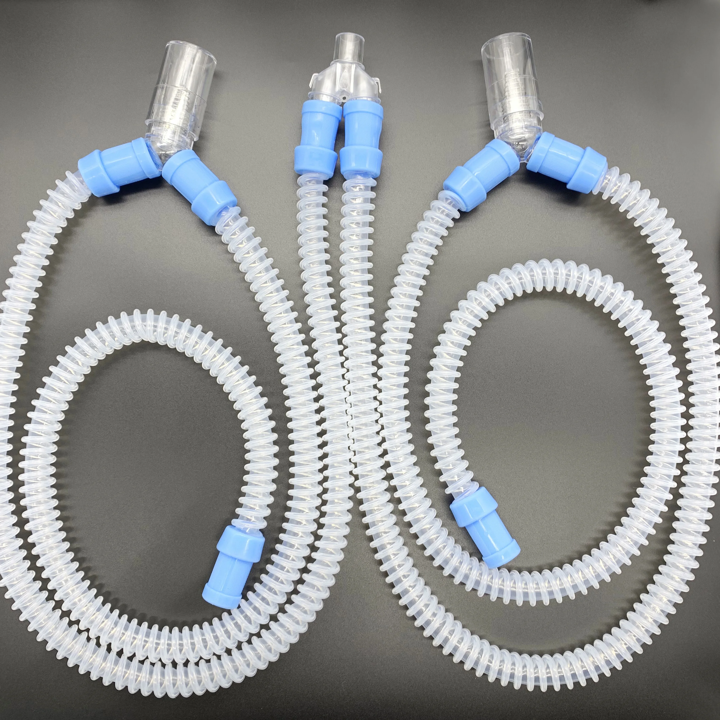 
Reusable Medical Corrugated Silicone tube Anesthesia Breathing Circuits with CE,ISO Adult Pediatric Neonatal Size 