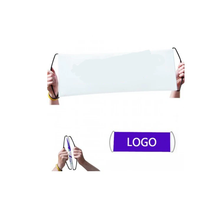 
Custom Hand Held Scrolling Banner Retractable Fan Banner 