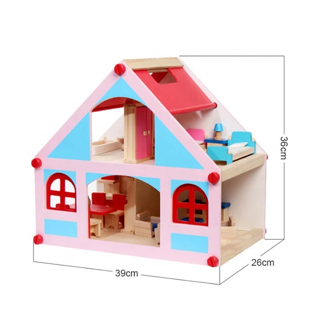 New Design Wooden Doll House for Kids Toy