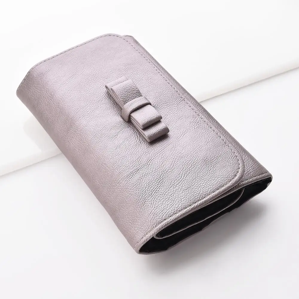 Makeup Brush Bag Rolling Case Pouch Holder 15 Pockets Cosmetics Bag