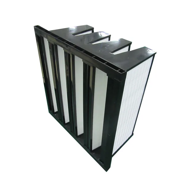 Glass Fiber Mini Pleat Compact Filter V Bank Air Filter V-cell Filter In Plastic Frame