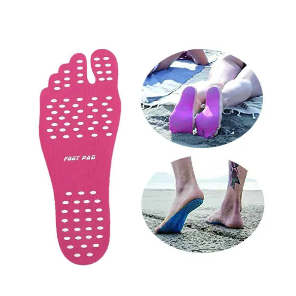 Новый дизайн, накладки на подошву обуви Nakefit, Невидимая клейкая обувь для пляжа, бассейна и активного отдыха