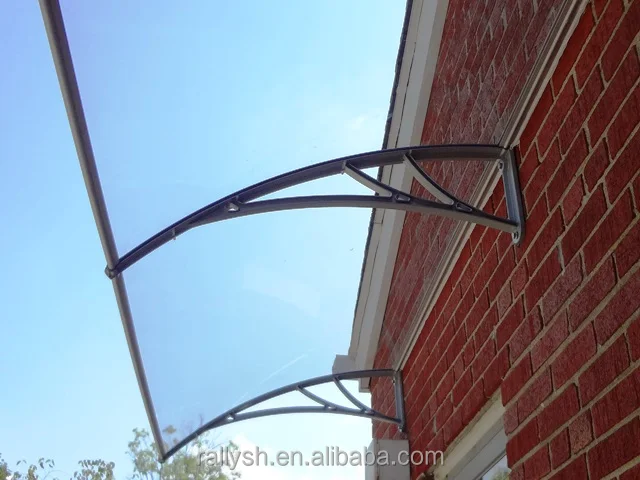 glass canopy over front doors curved design for home deco hardware