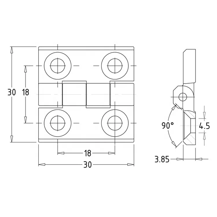 HL.41111 Industrial Hinges,Locking Hinges,Plastic Hinges