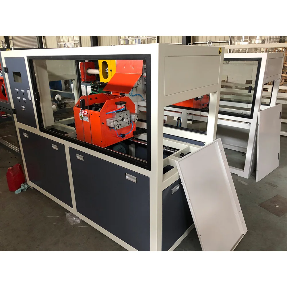 Straight / Beveling Pipe Cutter PVC PE HDPE Plastic Pipe No Dust Cutting Machine