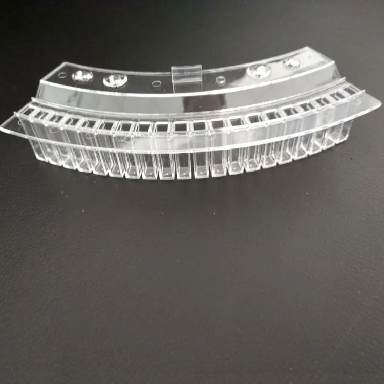 20 holes Dirui chemistry analyzer  disposable plastic cuvette disposable biochemical cup colorimetric cuvette plastic cuvette