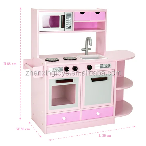 Mini wooden kids smart kitchen toys for girls