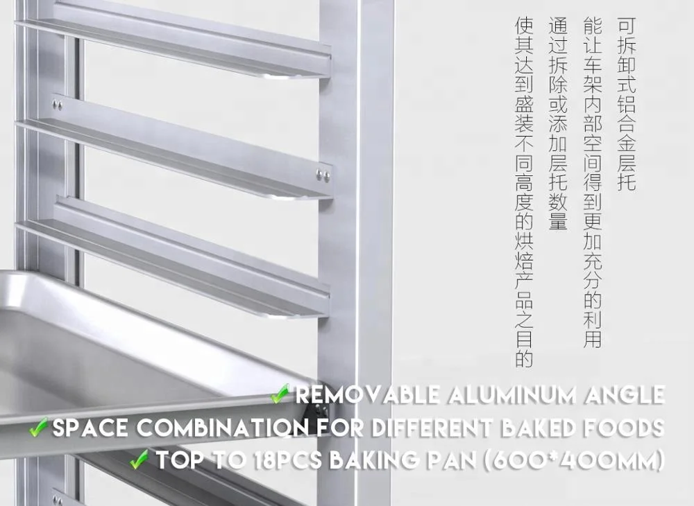  Baking Pans Rack for Commercial Bakery Shop with