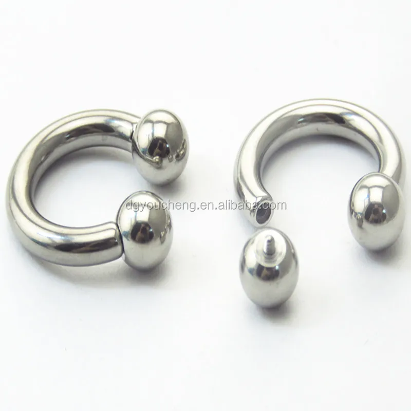 
High quality septum horseshoe cheap nose ring CBB body piercing jewelry 