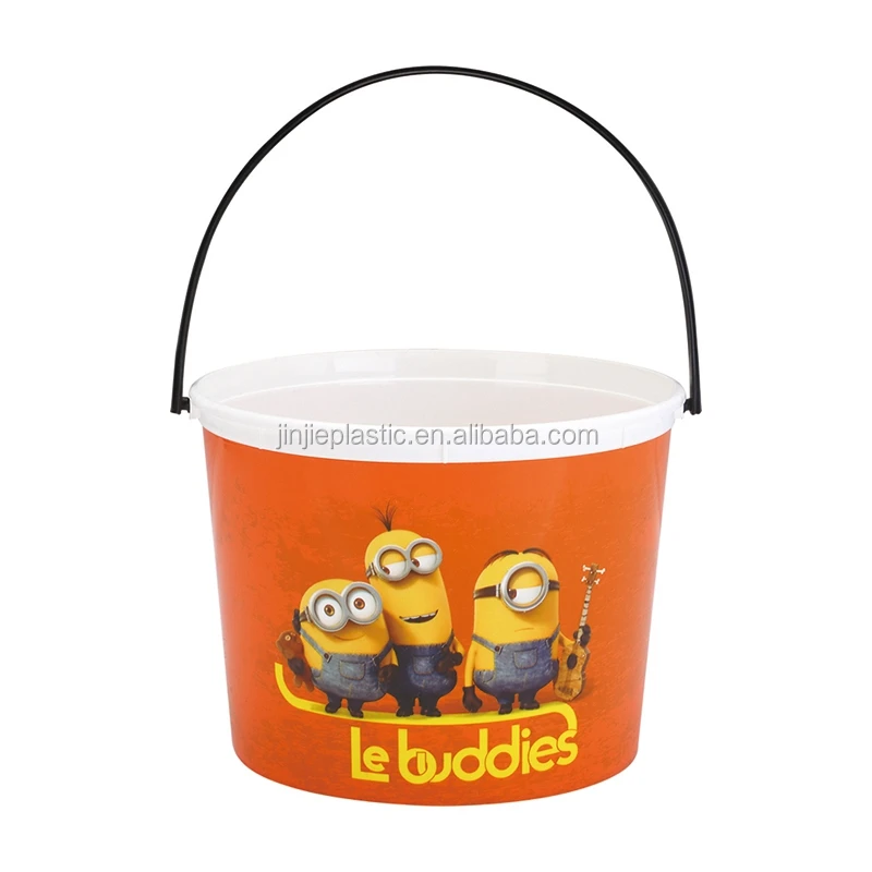 Factory, 82oz, newest item, cinema food grade, hard plastic popcorn bucket with handle