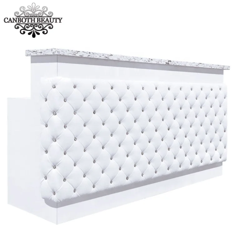 Classic buckle marble reception cash table /salon counter CB-R008