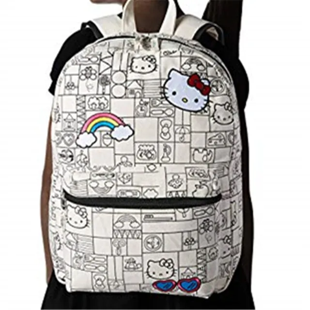 
hello kitty school bag backpack 16inch material polyester magic bag 