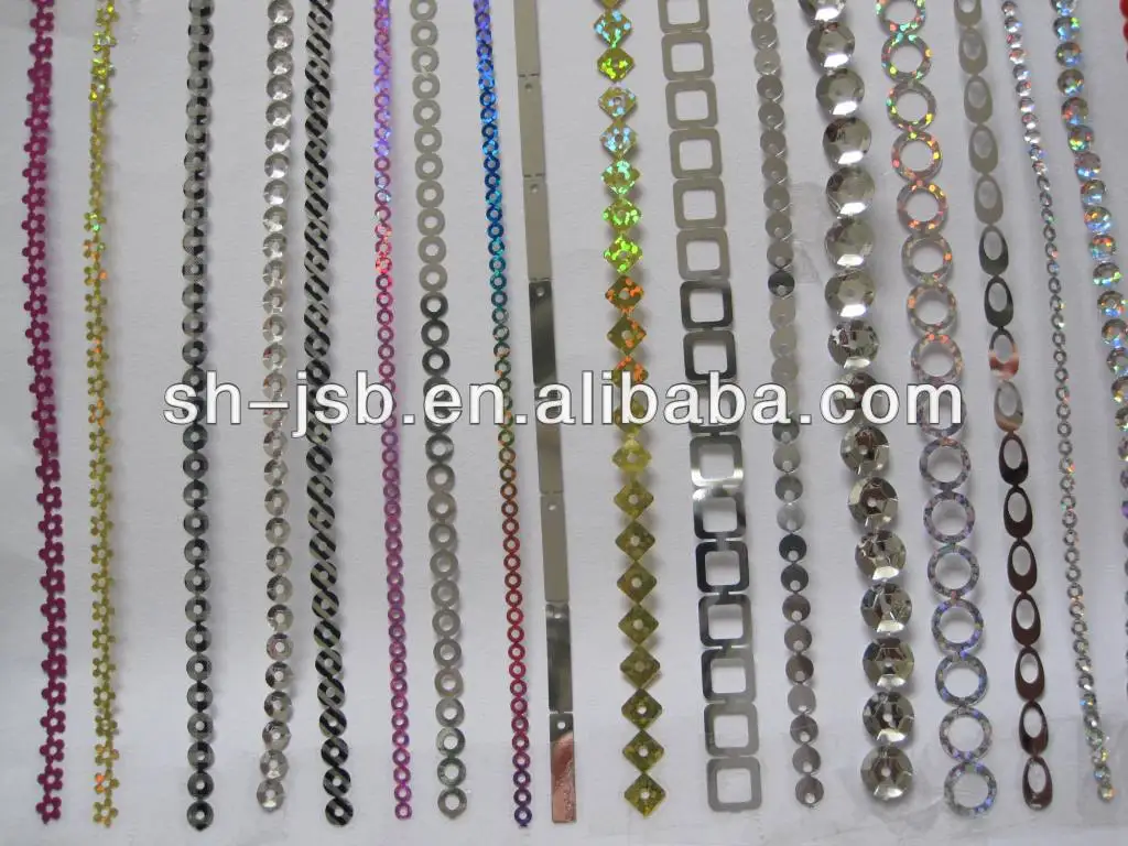 Motif Sequins roll High quality PET sequins