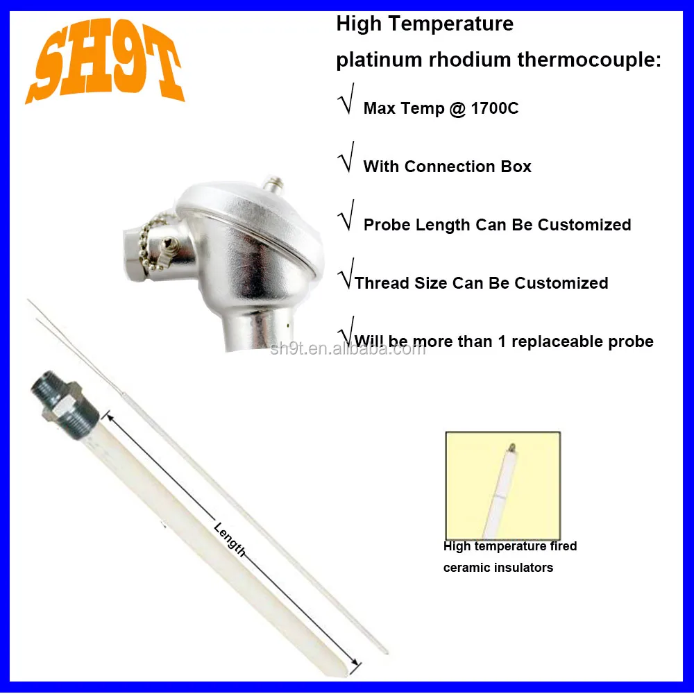 Родий Платиновый 10-Platinum 1600C термопара типа S Тип