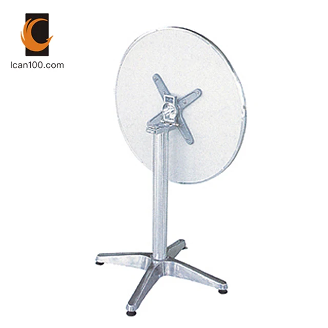 Light Weight Extendable Metal Round Dining Table De Cafe Dining Folding Tables For Sale