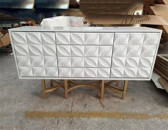 Living room decor furniture 3 doors console side wall cabinet