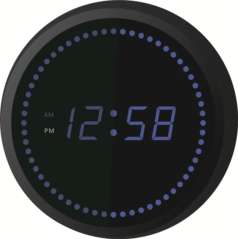 Круглые светодиодные цифровые настенные часы Zentime 12