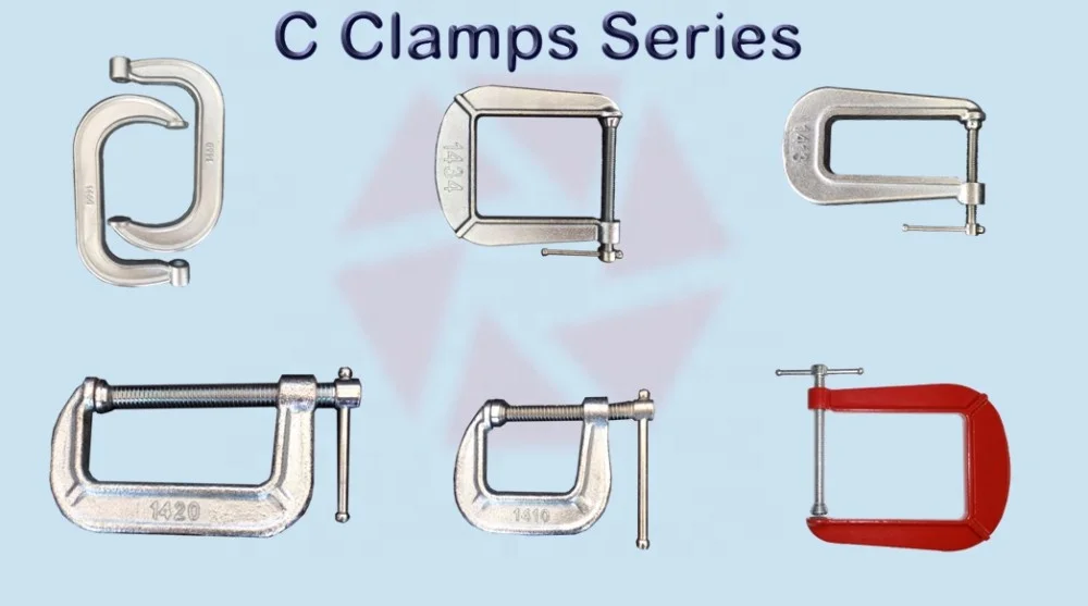 1-4 Inch Heavy duty Woodworking and Welding Metal G Clamp