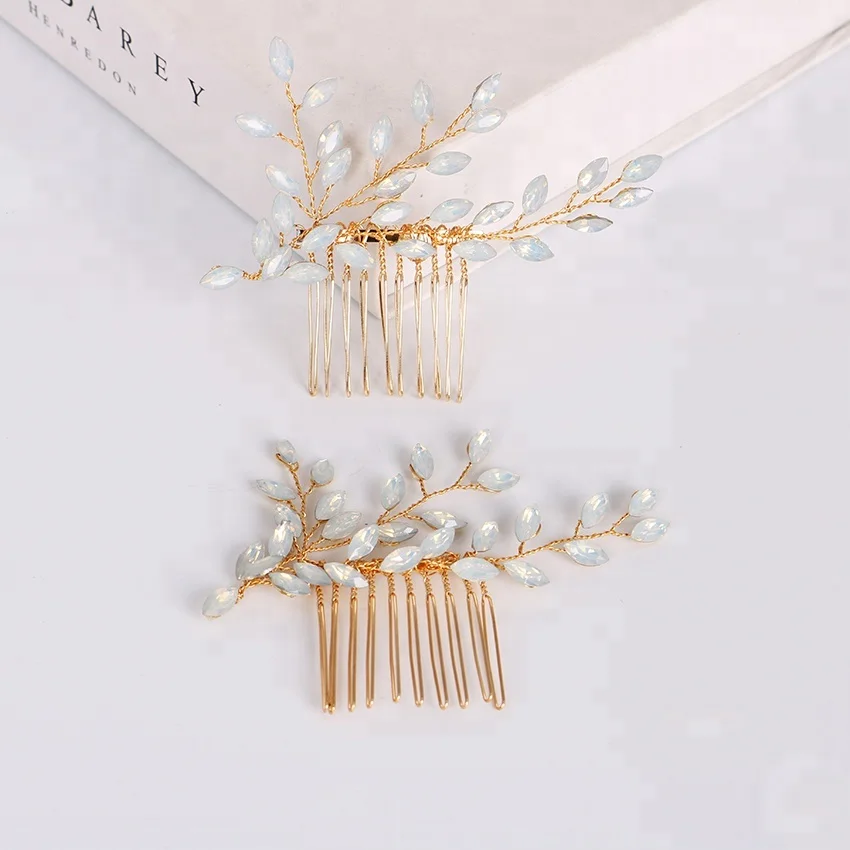Wholesale fashion wedding bride crystal hair comb