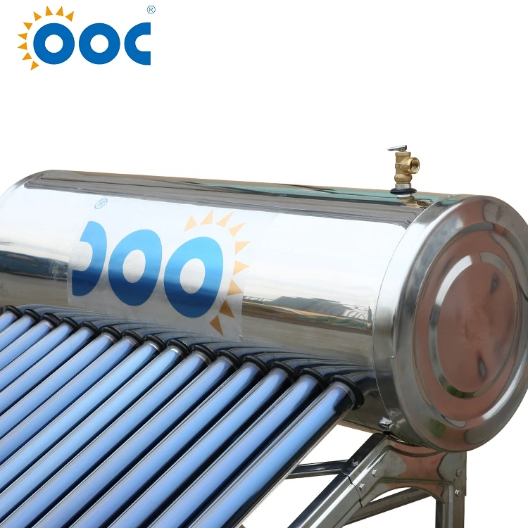 High pressure solar water heater with 12tubes heat pipe solar vacuum tubes calentadores solares