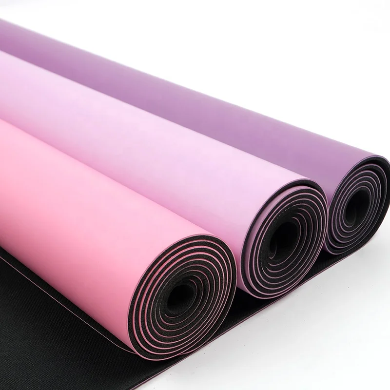 Wholesale ECO Custom Screen Printing PU waterproof Natural Rubber Yoga Mat