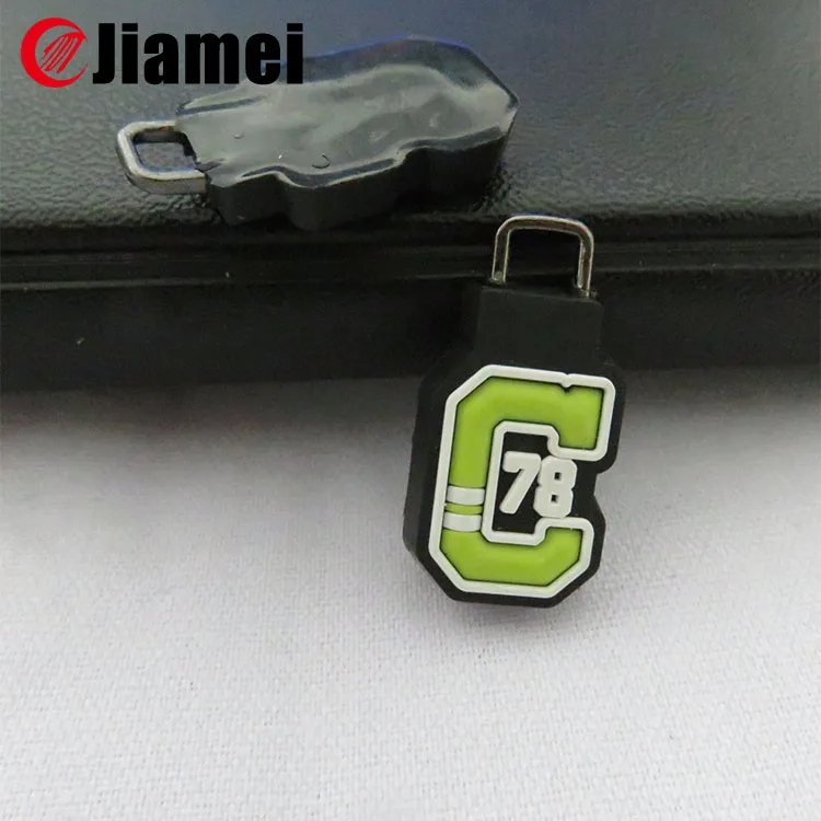 
Custom Zip Lock Bags Logo Zinc Alloy Zipper Puller 