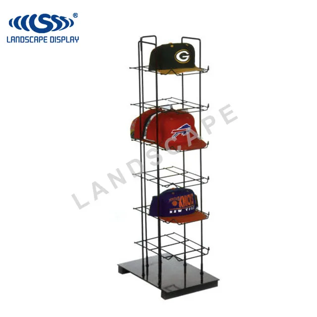 Custom made metal wire cap stand for shops