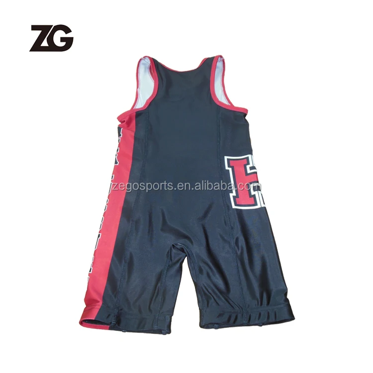 ZEGO SPORTS 100% Polyester Sublimation Wrestling Singlets Maker