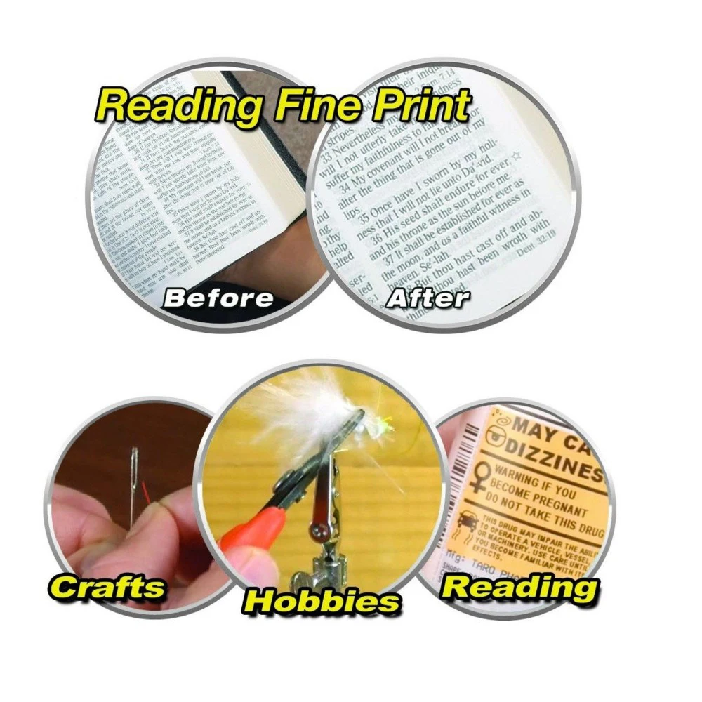 160% Magnification Big Vision Glasses Magnifying Eyewear Reading Glass