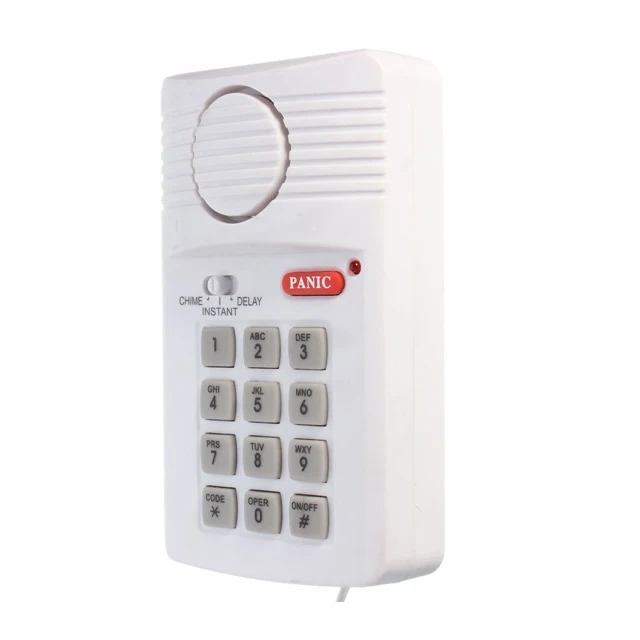 Wireless Magnetic Sensor Door Alarm With Anti-Theft Code