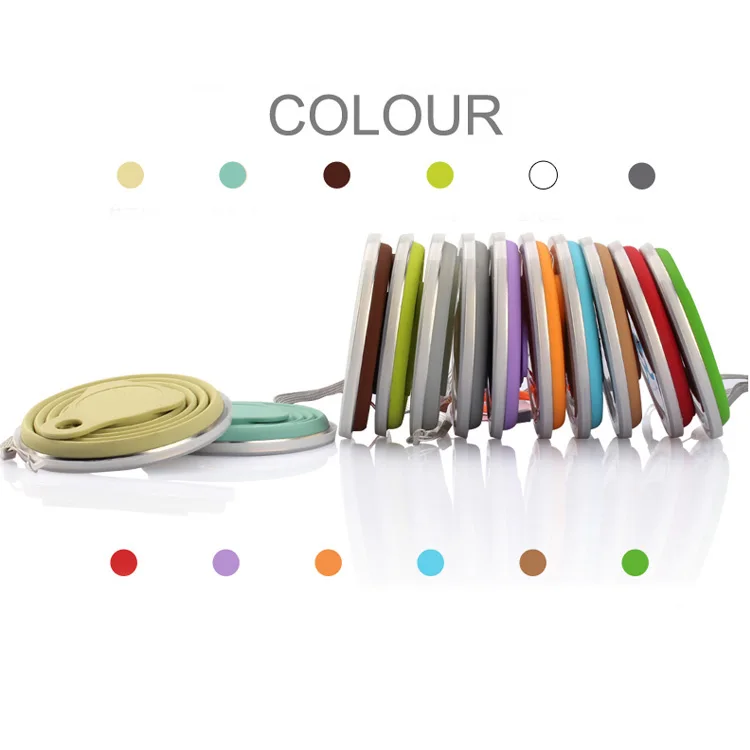 Portable Mini Travel Silicone Drinking Water Cup Retractable Folding Collapsible pocket mug
