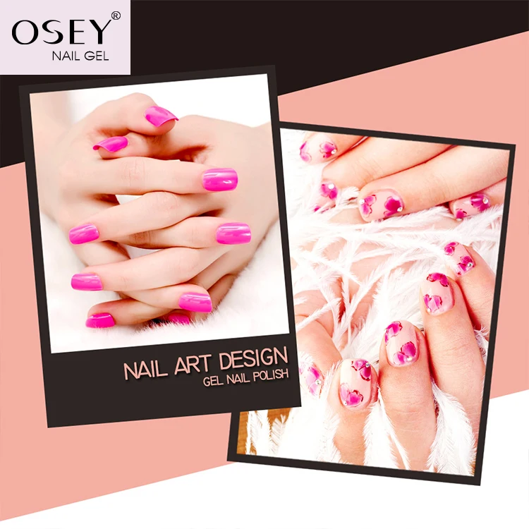 OSEY China Manufacturer Colours LED Natural Gel Polish Soak off Gel Color Private Label UV Nail Gel Polish