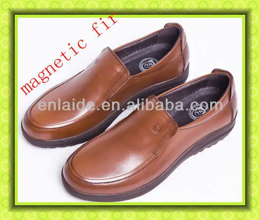 multifunction magnetic calf leather Massage shoes