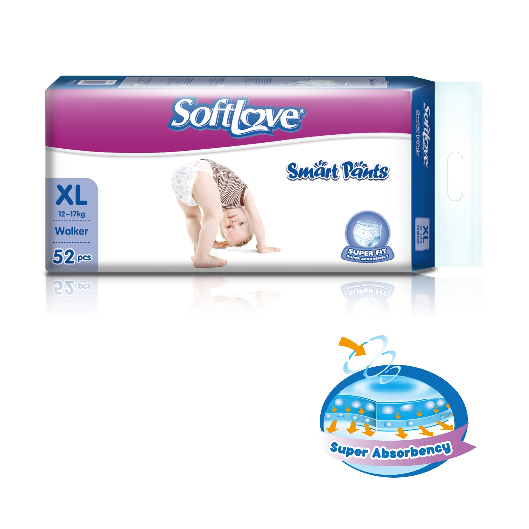 Фабрика подгузников Softlove XL 7, китайские производители, одноразовые памперсы, детские подгузники