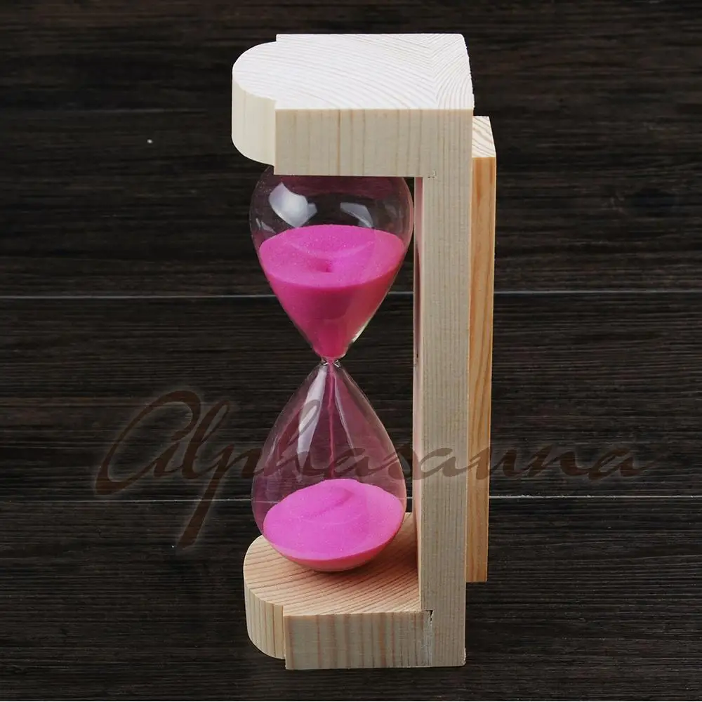 OEM popular model hourglass / sand timer 15 minutes of pine wood material with low price