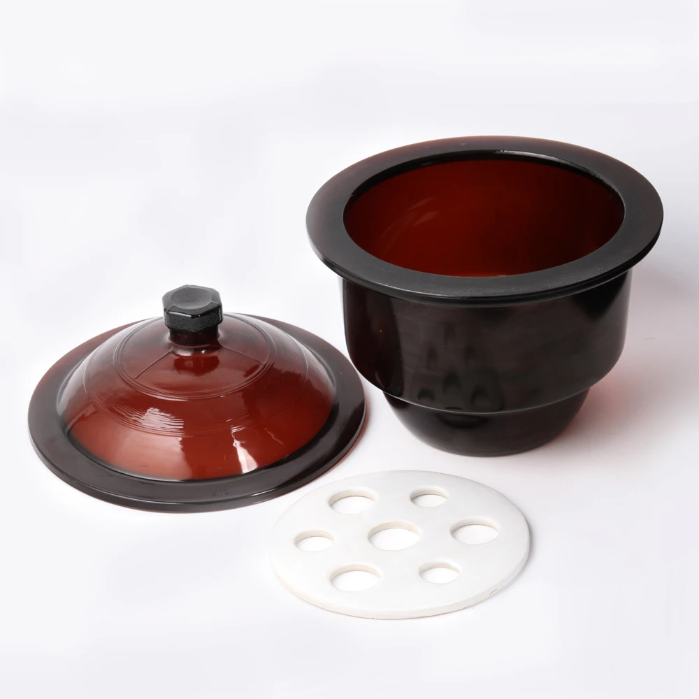 
HUAOU LAB Amber glass Desiccator with porcelain plate 