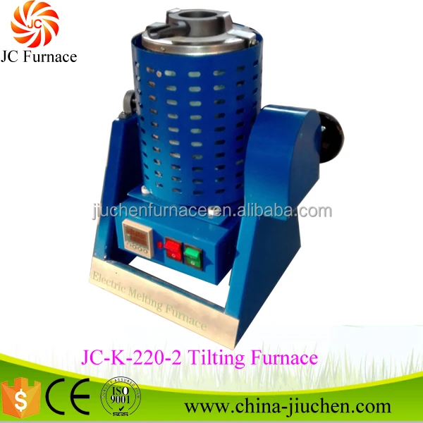 
JC Tilting 2KG Smelting Machine Cast Bronze Scrap Melting Induction Furnace 