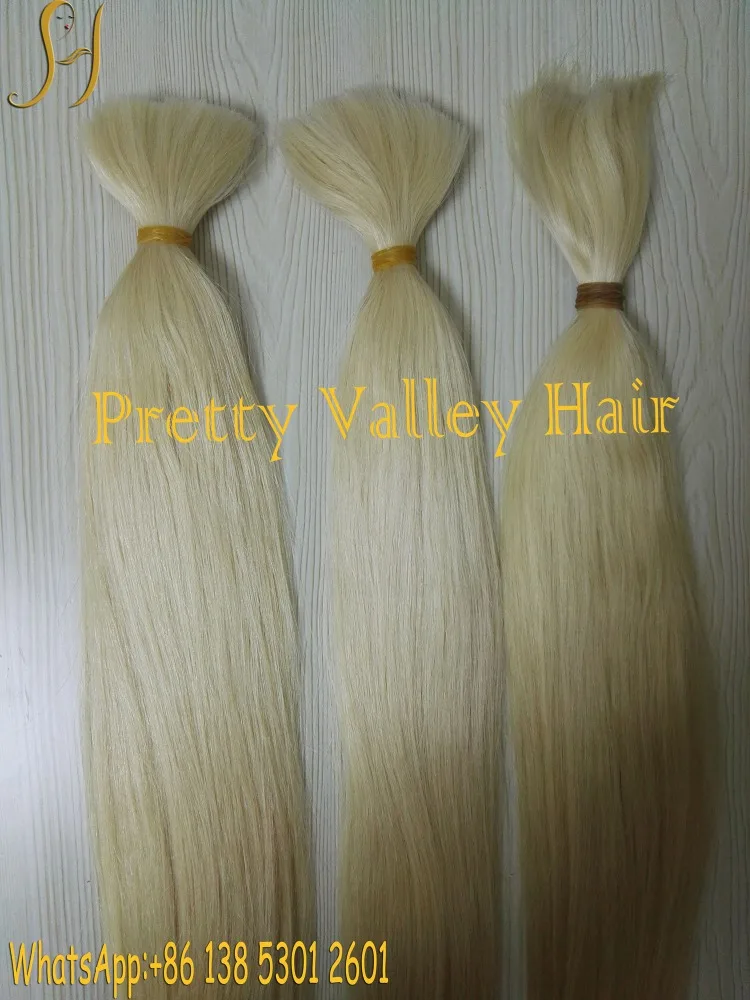 2017 hot selling blonde european hair