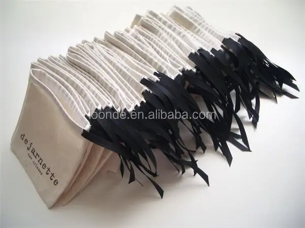 Lavender Sachet in an Embroidered Muslin Bag Wedding or Shower Favors